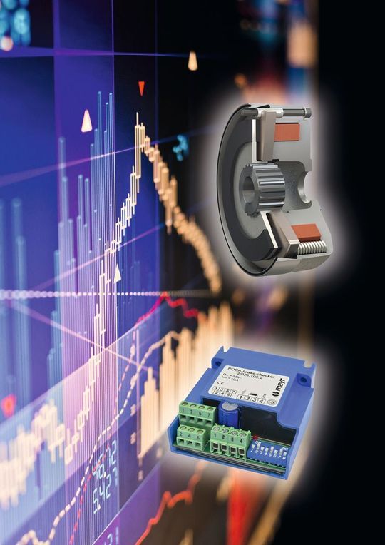 Die Bremsentechnologie 4.0 von Mayr Antriebstechnik steht für Überwachungsmodule der neuesten Generation: Die Module wie Roba-brake-checker oder Roba-torqcontrol ermöglichen ein permanentes Bremsenmonitoring. Die Bremsentechnologie 4.0 von Mayr Antriebstechnik steht für Überwachungsmodule der neuesten Generation: Die Module wie Roba-brake-checker oder Roba-torqcontrol ermöglichen ein permanentes Bremsenmonitoring.