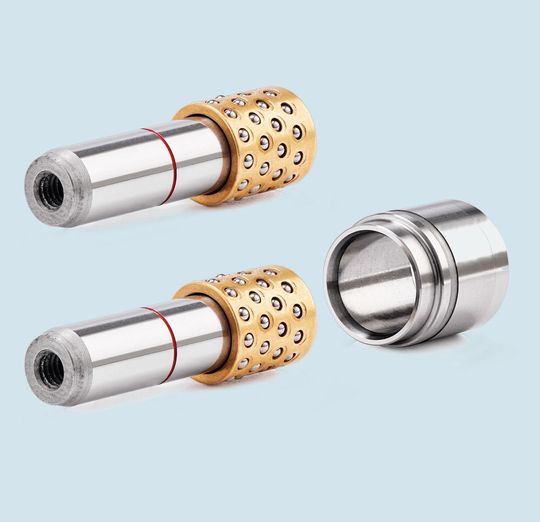 Les mini-centrages fin sans jeu permettent une connexion de haute précision dans la construction de moules et de machines.