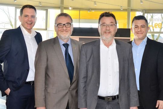 Christian Voßkamp (links) und Mensur Kolic (rechts) verstärken zukünftig die Geschäftsführung Bleker-Gruppe um Bernd und Hermann Bleker.