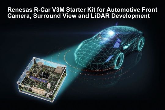 Das Renesas R-Car V3M Starterkit soll das Entwickeln von Frontkamera-Anwendungen, Surround-View-Systemen und LiDAR vereinfachen. Das Renesas R-Car V3M Starterkit soll das Entwickeln von Frontkamera-Anwendungen, Surround-View-Systemen und LiDAR vereinfachen.