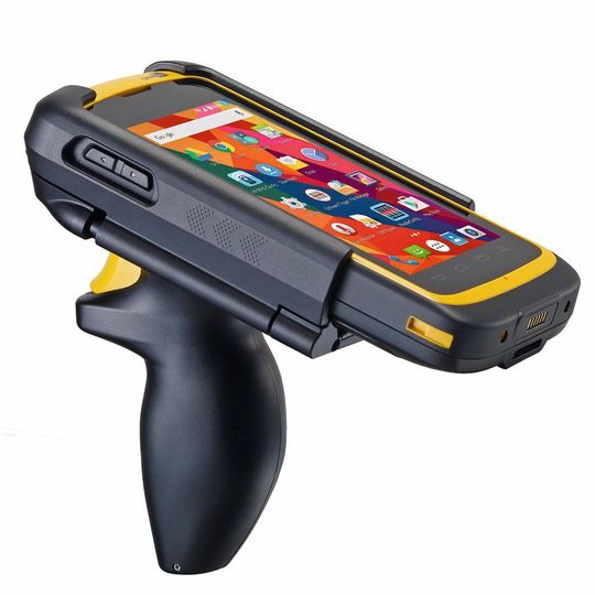 Handheld RS50 mit ergonomischem Pistolengriff. Handheld RS50 mit ergonomischem Pistolengriff.