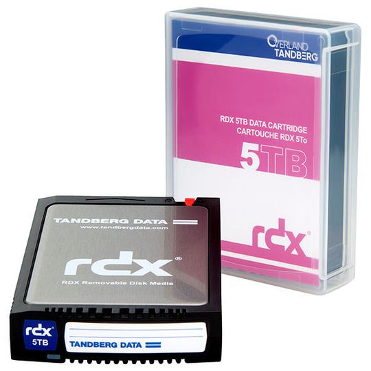 Overland-Tandberg bietet ab sofort RDX-Medien mit 5 Terabyte Kapazität an. Overland-Tandberg bietet ab sofort RDX-Medien mit 5 Terabyte Kapazität an.