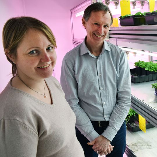 Astrid Mork-Jansson and Lutz Eichacker, researchers at Core. Astrid Mork-Jansson and Lutz Eichacker, researchers at Core.