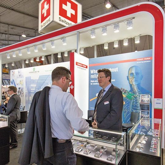 Der Swiss Pavilion auf der Medtec Europe. Der Swiss Pavilion auf der Medtec Europe.