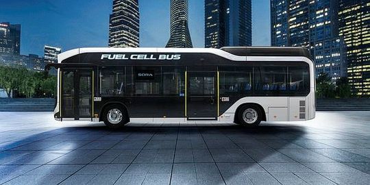 Brennstoffzellenbus von Toyota: über 200 Kilometer Reichweite im Stadtverkehr Brennstoffzellenbus von Toyota: über 200 Kilometer Reichweite im Stadtverkehr