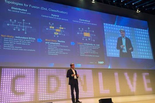 Bild 2: Ein Highlight 2017 war die Keynote von Davide de Santo von NXP über autonomes Fahren Bild 2: Ein Highlight 2017 war die Keynote von Davide de Santo von NXP über autonomes Fahren
