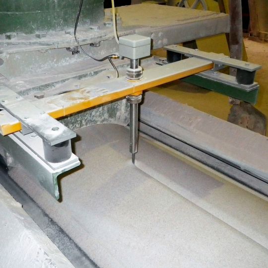 Online-Korngrößenanalyse ermöglicht permanente Qualitätskontrolle im Materialstrom. Online-Korngrößenanalyse ermöglicht permanente Qualitätskontrolle im Materialstrom.