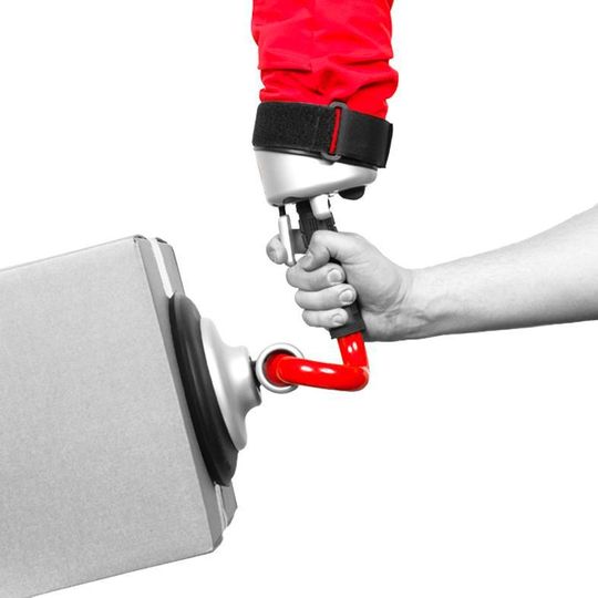 Handling von Kartons mit dem Vaculex-TP-Hebegerät. Handling von Kartons mit dem Vaculex-TP-Hebegerät.