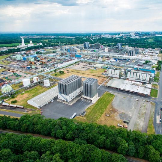 Blick auf den Chemiepark Knapsack Blick auf den Chemiepark Knapsack