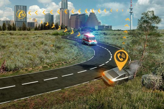 Der E-Call soll die Zeit, bis der Rettungsdienst eintrifft, um bis zu 50 Prozent verkürzen. Der E-Call soll die Zeit, bis der Rettungsdienst eintrifft, um bis zu 50 Prozent verkürzen.
