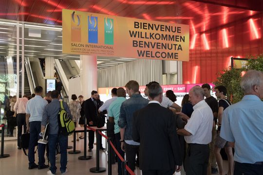 2018 findet die Fachmesse EPHJ-EPMT-SMT vom 12. bis 15. Juni in Genf statt. 2018 findet die Fachmesse EPHJ-EPMT-SMT vom 12. bis 15. Juni in Genf statt.