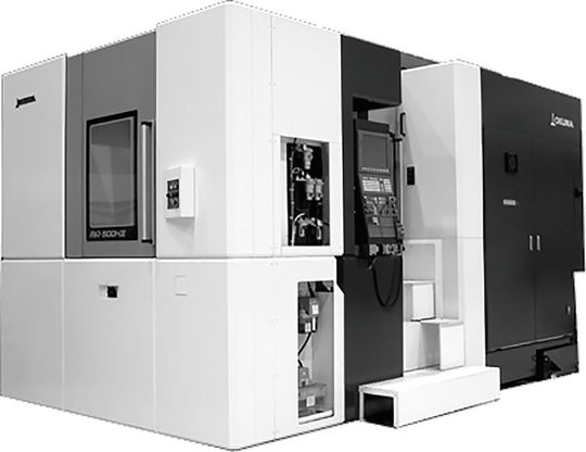 Die Leistung der Okuma-Spindel der MA-500HII liegt bei maximal 45 kW. Die Leistung der Okuma-Spindel der MA-500HII liegt bei maximal 45 kW.