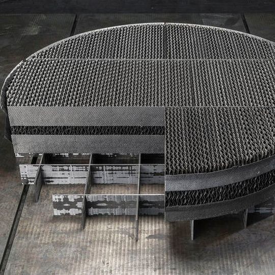 New Mella Carbon column internals can be used in projects with larger diameters for cost efficient production. New Mella Carbon column internals can be used in projects with larger diameters for cost efficient production.