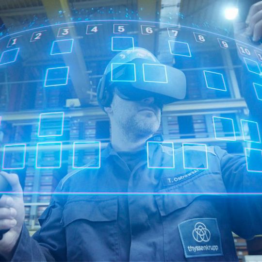 Thyssenkrupp treibt die digitale Transformation voran. Thyssenkrupp treibt die digitale Transformation voran.