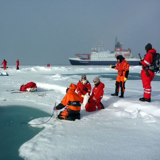 Mehrere Gruppen knüpfen sich den Lebensraum Meereis bei jeder Eisstation vor: Wasserproben aus den Schmelztümpeln, das Eis selber sowie das Wasser darunter, alles wird nach nach Pflanzen, Tieren und Mikroorganismen durchsucht. Mehrere Gruppen knüpfen sich den Lebensraum Meereis bei jeder Eisstation vor: Wasserproben aus den Schmelztümpeln, das Eis selber sowie das Wasser darunter, alles wird nach nach Pflanzen, Tieren und Mikroorganismen durchsucht.