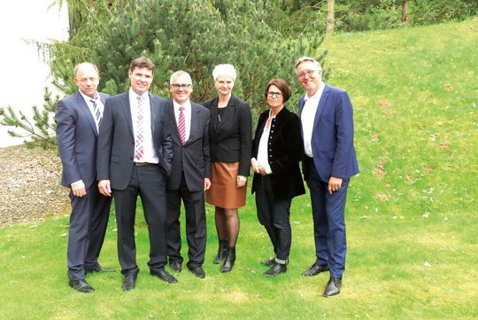Die alten und neuen Geschäftsführer der beiden Gütegemeinschaften (v. li.): Uwe Behrens, Harald Grassl, Peter Schieder, Birgit Behrens, Ute Schulze und Frank Wielpütz.
