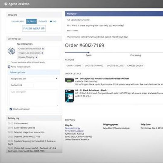 Die Intelligent Contact Center Platform soll für bessere Übersicht und mehr Effizienz beim Kundenfall-Management sorgen. Die Intelligent Contact Center Platform soll für bessere Übersicht und mehr Effizienz beim Kundenfall-Management sorgen.
