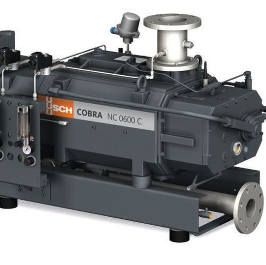 The Cobra NC 0600 C dry screw vacuum pump is used for transporting explosive and temperature-sensitive gases. The Cobra NC 0600 C dry screw vacuum pump is used for transporting explosive and temperature-sensitive gases.