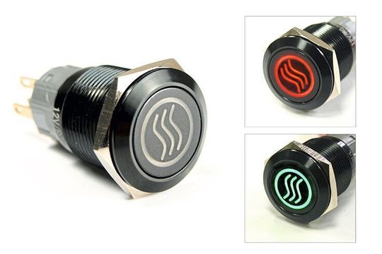 Der Taster S1AGQ hat einen Einbaudurchmesser von 19 mm. Die Schutzklasse beträgt IP67/IK09. Der Taster S1AGQ hat einen Einbaudurchmesser von 19 mm. Die Schutzklasse beträgt IP67/IK09.