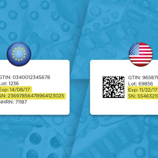 Druck und Echtzeitkontrolle von Seriennummern auf Arzneimittelverpackungen mithilfe einer Serialisierungssoftware. Druck und Echtzeitkontrolle von Seriennummern auf Arzneimittelverpackungen mithilfe einer Serialisierungssoftware.