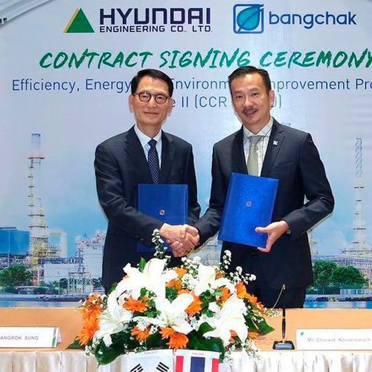 Hyundai Engineering Co . recently won a 273.2 million dollar refinery project from major Thai energy company, Bangchak Corporation Public Company. Hyundai Engineering Co . recently won a 273.2 million dollar refinery project from major Thai energy company, Bangchak Corporation Public Company.