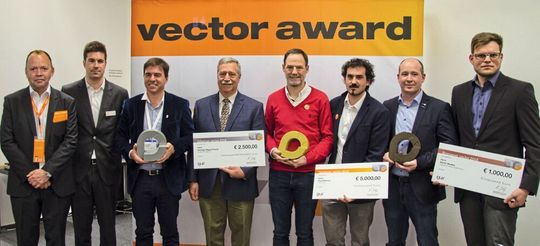 Auf der Hannover Messe wurden die Gewinner des Vector Award 2018 geehrt.