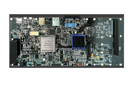 Das von Microsemi für die auf einem RISC-V-Prozessor basierende HiFive Unleashed Plattform entwickelte Erweiterungsboard wurde speziellt dazu konzipiert, um einen mit Embedded Linux betriebenen RISC-V-PC zu entwickeln. Das von Microsemi für die auf einem RISC-V-Prozessor basierende HiFive Unleashed Plattform entwickelte Erweiterungsboard wurde speziellt dazu konzipiert, um einen mit Embedded Linux betriebenen RISC-V-PC zu entwickeln.