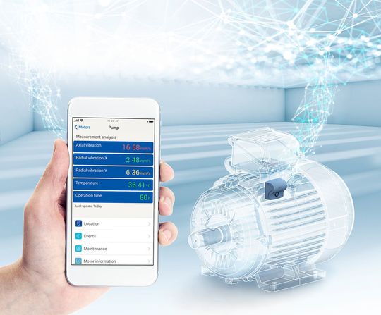 Der Motor Scan ermöglicht die Echtzeit-Überwachung von Elektromotoren über eine intelligente Geräte-App. Der Motor Scan ermöglicht die Echtzeit-Überwachung von Elektromotoren über eine intelligente Geräte-App.
