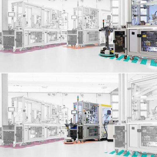 Die modulare Zertifizierung ist die Voraussetzung für einen schnellen und reibungslosen Anlagenumbau im Sinne des Plug & Play, demonstriert an der SmartfactoryKL-Industrie 4.0-Anlage. Die modulare Zertifizierung ist die Voraussetzung für einen schnellen und reibungslosen Anlagenumbau im Sinne des Plug & Play, demonstriert an der SmartfactoryKL-Industrie 4.0-Anlage.