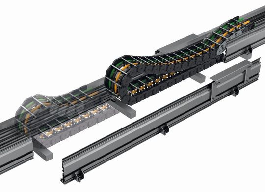 Mit dem Alu Guide System können Anwender nach dem Baukastenprinzip individuelle Führungskanäle konfigurieren. Mit dem Alu Guide System können Anwender nach dem Baukastenprinzip individuelle Führungskanäle konfigurieren.