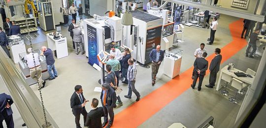 Plus de 600 visiteurs venus de toute l'Europe ont participé du 17 au 19 avril aux GF Solutions Days 2018, au centre de compétences de GF Machining Solutions implanté à Schorndorf en Allemagne. Plus de 600 visiteurs venus de toute l'Europe ont participé du 17 au 19 avril aux GF Solutions Days 2018, au centre de compétences de GF Machining Solutions implanté à Schorndorf en Allemagne.