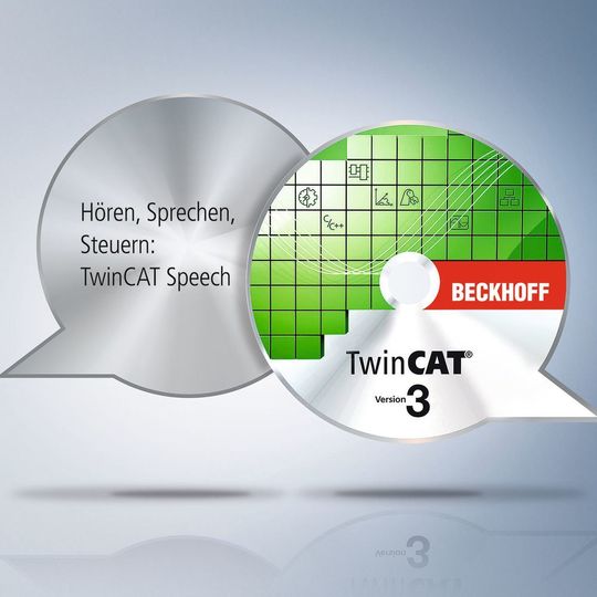 Mit Twincat Speech kann die Steuerung hören und sprechen und somit das Bedien- und Wartungspersonal durch eine komfortable Sprachein- und -ausgabe unterstützen. Mit Twincat Speech kann die Steuerung hören und sprechen und somit das Bedien- und Wartungspersonal durch eine komfortable Sprachein- und -ausgabe unterstützen.