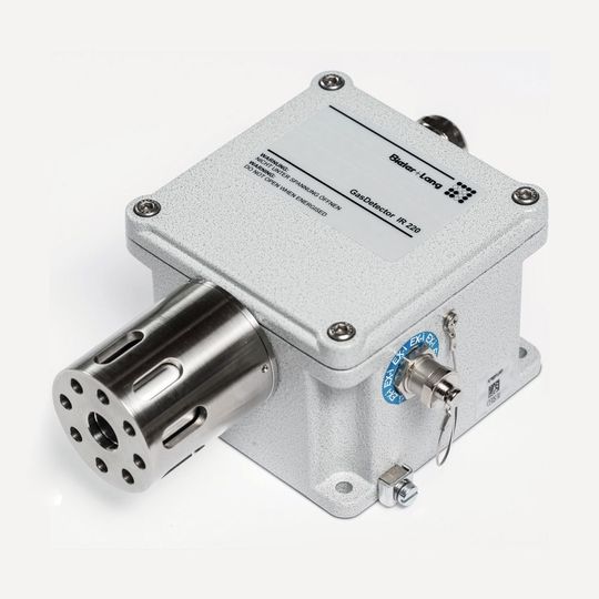 Der neue Gas Detector IR 220 ist auch als Standalone-Lösung ohne weiteres Zubehör einsetzbar. Der neue Gas Detector IR 220 ist auch als Standalone-Lösung ohne weiteres Zubehör einsetzbar.