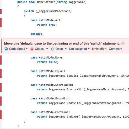 Die statische Code-Analyse von SonarLint erkennt Probleme basierend auf Regelsätzen und bietet Lösungsvorschläge an. Die statische Code-Analyse von SonarLint erkennt Probleme basierend auf Regelsätzen und bietet Lösungsvorschläge an.