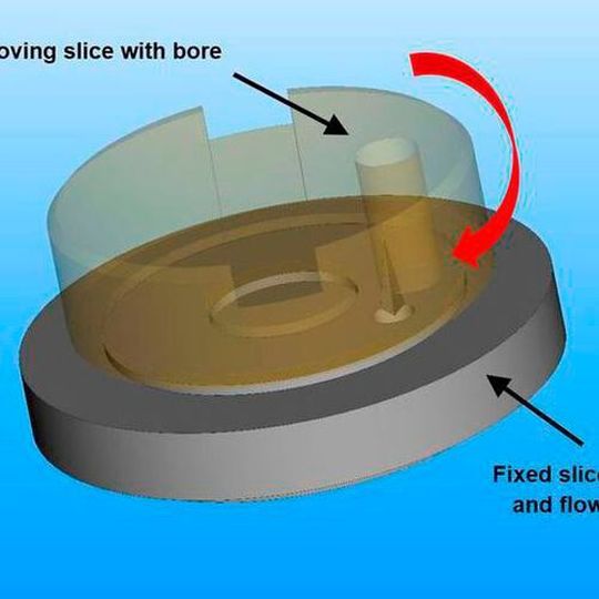 The new 6H rotary gate valve enables zero-tolerance, without any limitation due to tolerances or thermal expansion. The new 6H rotary gate valve enables zero-tolerance, without any limitation due to tolerances or thermal expansion.