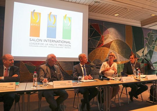 Conférence de presse de lancement de la 17e édition du salon EPHJ-EPMT-SMT. Conférence de presse de lancement de la 17e édition du salon EPHJ-EPMT-SMT.