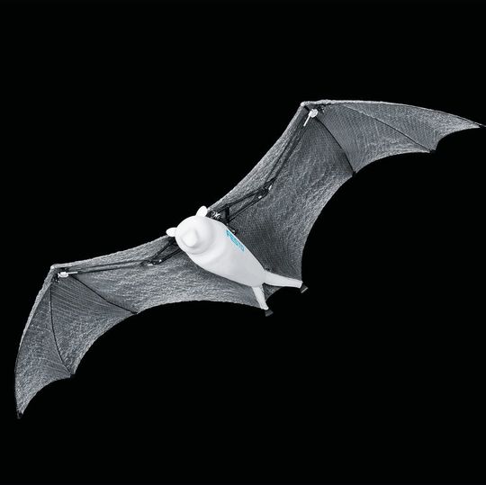 Capable of moving in a defined space, the flying fox robot communicates with a motion-tracking system. Capable of moving in a defined space, the flying fox robot communicates with a motion-tracking system.