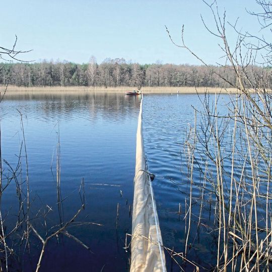 Geteilter Experimentalsee in Brandenburg Geteilter Experimentalsee in Brandenburg
