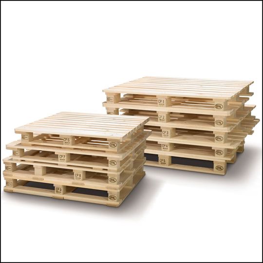 Seit dem 1. Januar 2018 werden EPAL-CP-Paletten nach dem technischen Regelwerk der European Pallet Association (EPAL) gefertigt. Seit dem 1. Januar 2018 werden EPAL-CP-Paletten nach dem technischen Regelwerk der European Pallet Association (EPAL) gefertigt.