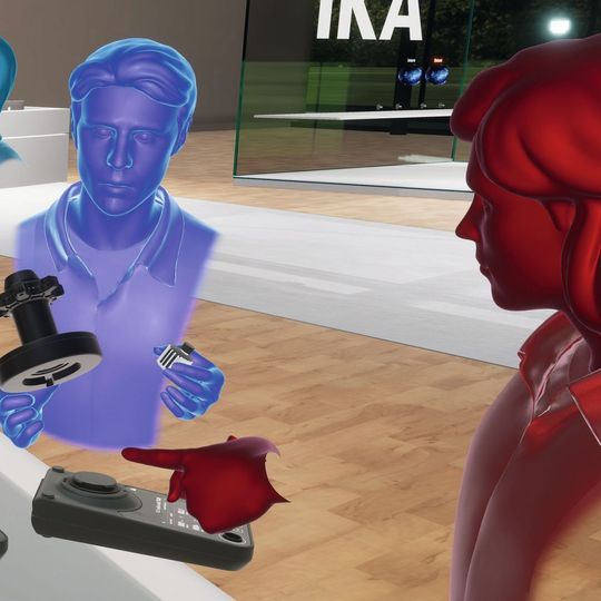 In der Virtual-Reality-Umgebung von Realworld One können Laborgeräte wie das neue Electrasyn 2.0 von IKA konfiguriert werden. In der Virtual-Reality-Umgebung von Realworld One können Laborgeräte wie das neue Electrasyn 2.0 von IKA konfiguriert werden.