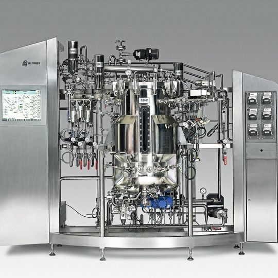 A view at a bioreactor system made by Bilfinger Industrietechnik Salzburg. A view at a bioreactor system made by Bilfinger Industrietechnik Salzburg.