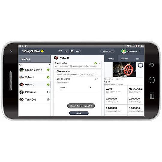 User interface of Yokogawa's Field Assistant R2.02 User interface of Yokogawa's Field Assistant R2.02