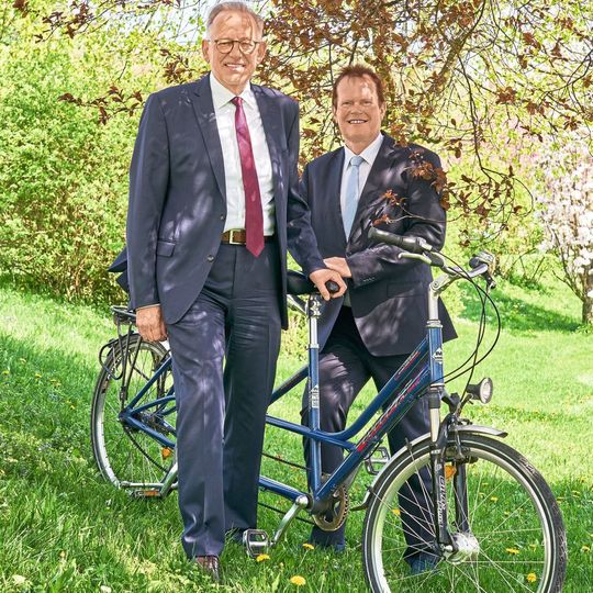 Sportliche Doppelspitze: Jürgen Klohe (links) und Jörg Murawski, Executive Vice Presidents der Würth-Gruppe. Sportliche Doppelspitze: Jürgen Klohe (links) und Jörg Murawski, Executive Vice Presidents der Würth-Gruppe.