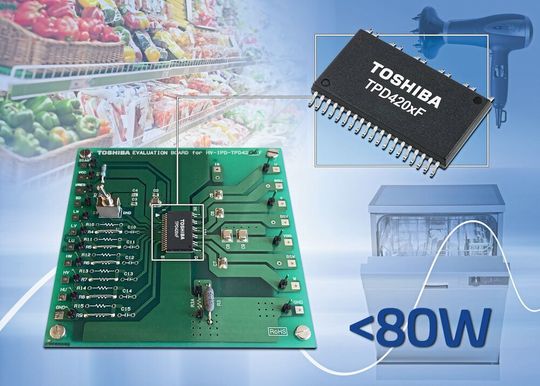 Evaluierungsboard von Toshiba: geeignet für 3-Phasen-BLDC-Motortreiber-ICs Evaluierungsboard von Toshiba: geeignet für 3-Phasen-BLDC-Motortreiber-ICs