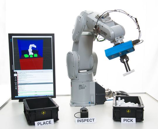 Mikado ARC wird exklusiv von IDS vertrieben und macht aus einem Roboter einen autonom arbeitenden Spezialisten für Bin-Picking und vereinfachtes Teile-Handling. Mikado ARC wird exklusiv von IDS vertrieben und macht aus einem Roboter einen autonom arbeitenden Spezialisten für Bin-Picking und vereinfachtes Teile-Handling.