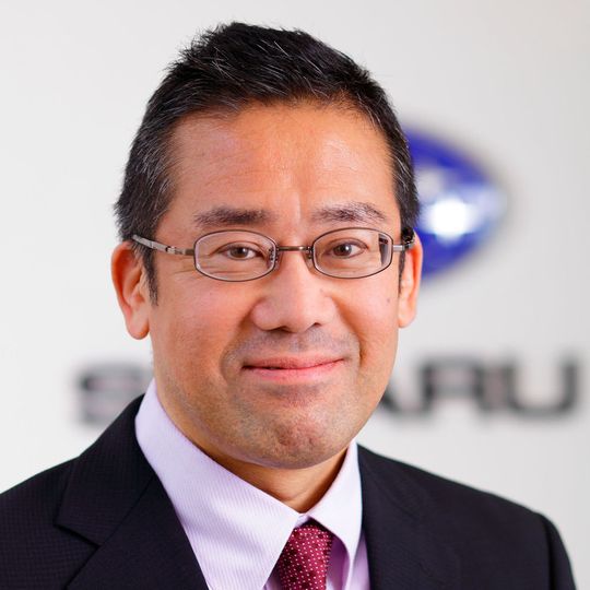 Naoya Sahara ist bereits seit 30 Jahren bei Subaru. Naoya Sahara ist bereits seit 30 Jahren bei Subaru.