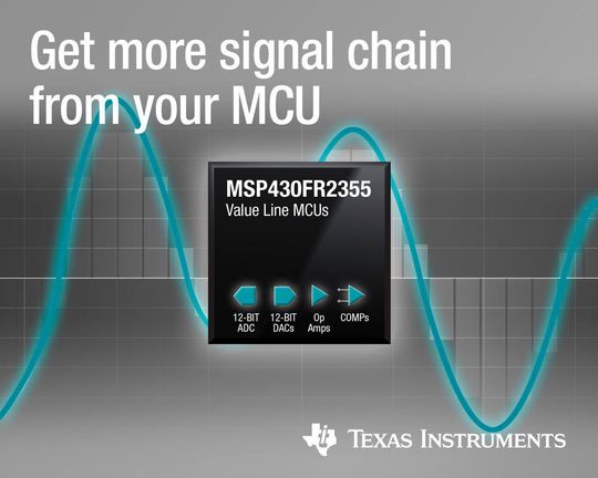 Flexibel: Bei TIs neuen MSP430-Controllern lassen sich die Signalketten im Chip per Software konfigurieren. Flexibel: Bei TIs neuen MSP430-Controllern lassen sich die Signalketten im Chip per Software konfigurieren.