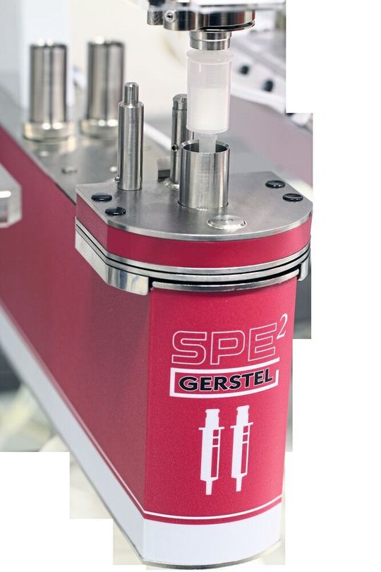 Der Gerstel-Multi-Purpose-Sampler (MPS robotic Pro) verfügt über eine modular erweiterbare SPE-Option. Der Gerstel-Multi-Purpose-Sampler (MPS robotic Pro) verfügt über eine modular erweiterbare SPE-Option.