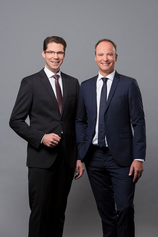 von links: Jörg Schaefers und Ingo Dewitz, Vorstände bei Büroring