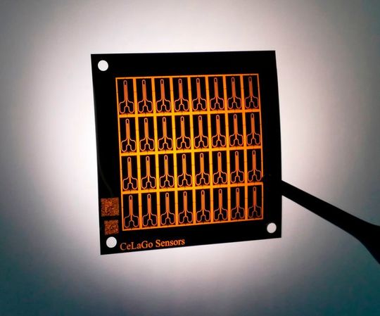 Das Dünnschicht-Folien-DMS ist hochsensitiv und kundenspezifisch.